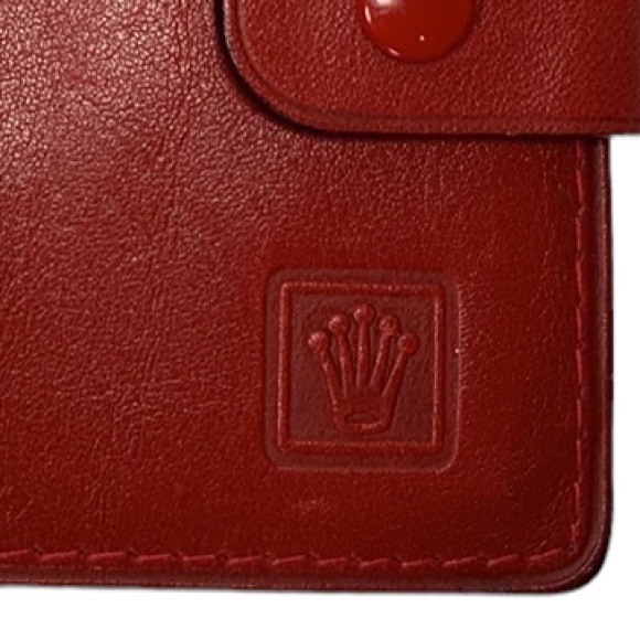 Rolex Wallet *Host Pick* - Beautiful Authentic Red Bi-Fold Wallet - Never Used - Picture 2 of 9